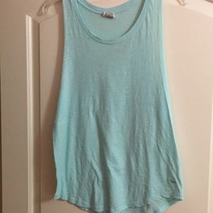 VS PINK mint/light blue muscle tank